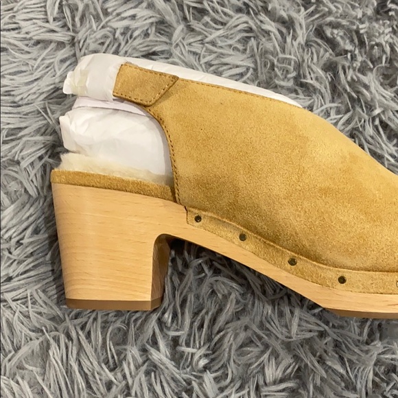 NEW • Madewell • The Marlo Shearling Clog Acorn - Picture 6 of 8